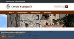 Desktop Screenshot of comune.carezzano.al.it