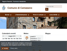 Tablet Screenshot of comune.carezzano.al.it